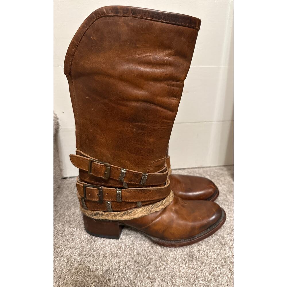 Freebird by Steven Brown Leather Buckle Boots - Picture 5 of 11